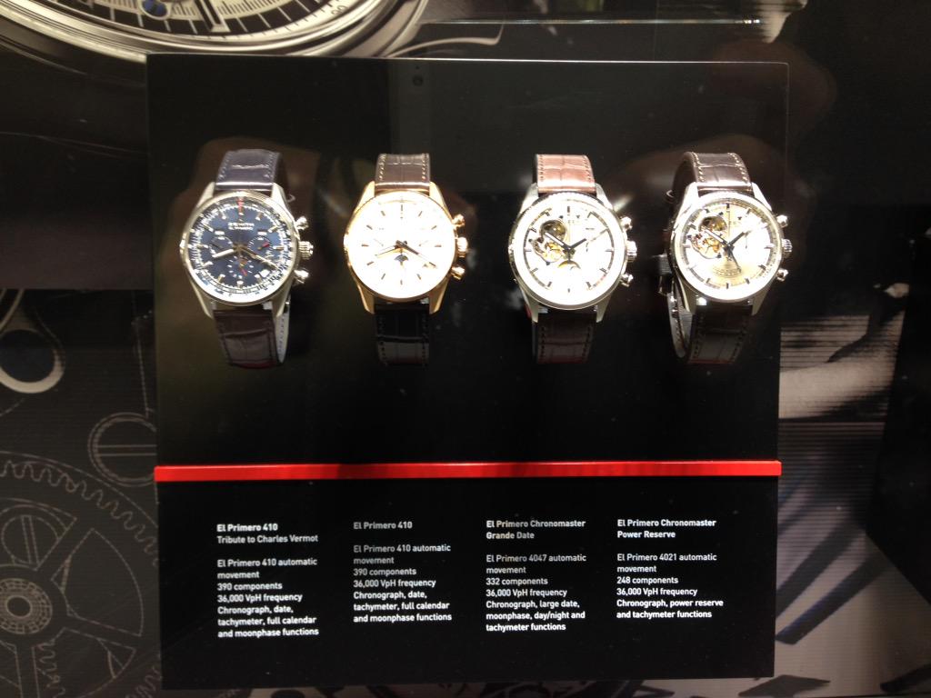 Onetimedistrib's tweet photo. #zenith at #Baselworld2015 http://t.co/iaxhsTTRYu