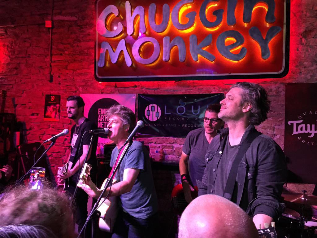 BarbRocks's tweet photo. My favorite 90's band @CollectiveSoul just took the stage at #chugginmonkey! #SXSW #austin #youcantfakeawesome http://t.co/dhxfXs4fQE