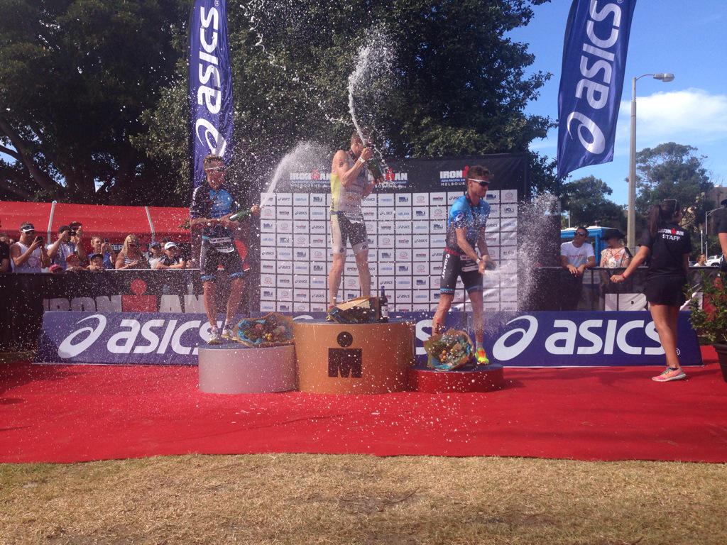 IRONMANOceania's tweet image. And here is our #IMMelbourne podium
1. @JeffreySymonds 
2. @TimBerkel 
3. @sticksy