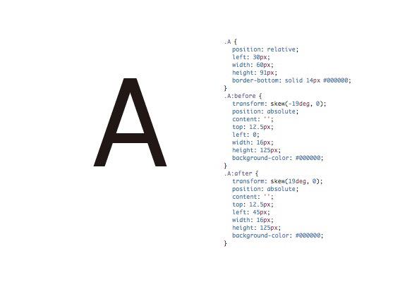 iA Inc. on Twitter: "CSS Sans, a font made of CSS: http://t.co/eLzYEpt3tZ http://t.co/VUp5MP9stG"