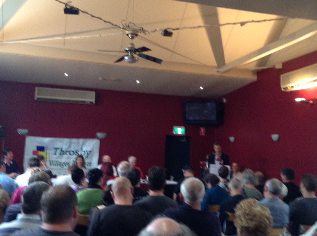 izzymarshall14's tweet photo. @crakanthorp at the Throsby Village Alliance candidates forum today. 
Well done Tim! http://t.co/5mrS6hwALD