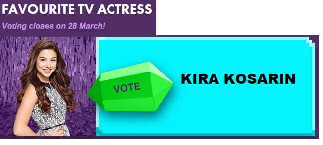 Everyone make sure to keep voting for <a href="/kirakosarin/">Kira Kosarin</a> for the KCAs for "Favorite TV Actress"! #VoteKiraKosarin #kca