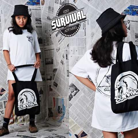 Readystock SURVIVALAPPAREL "white colar crime series" size import M,L,XL,XXL idr 100k. Suppprt ur local clothing