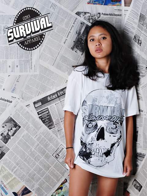 Readystock SURVIVALAPPAREL "white colar crime series" size import M,L,XL,XXL idr 100k. 085641366606
