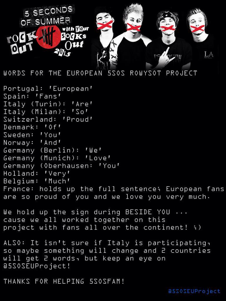 5SOSEUProject's tweet photo. Danish fam this is the moment to plan your signs! ;) @EuropeTeam5SOS @5SOSEuropeTour @5SOS_GPS http://t.co/XBgBVGiYiM http://t.co/atX4cIKX3c