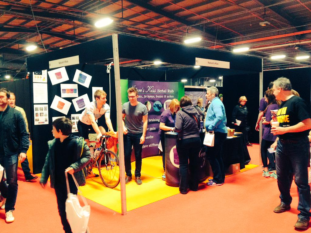 FCTogether's tweet photo. Riding with @NaturesKiss at the Manchester @TheRunExpo #FCT #Letsgetriding http://t.co/xztvz3yX3n