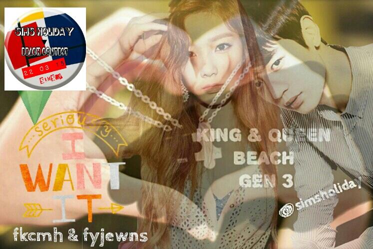 bumbiblee's tweet photo. SELAMAT KEPADA NEW KING @fkcmh & QUEEN @fyjewns ๐๐. #SIMSHOLIDAY http://t.co/an3jx74x0v
