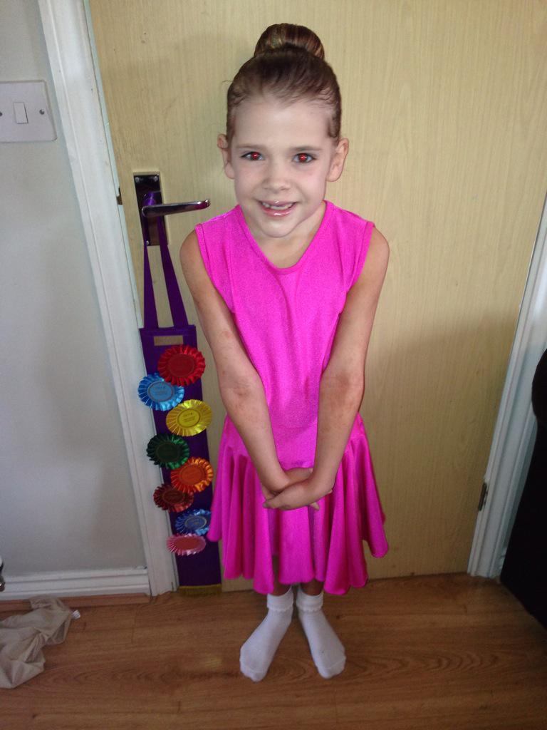 TheBrook3's tweet image. Ruby getting ready for her 1st ever dancing competition - break a leg love #cadmans #goruby