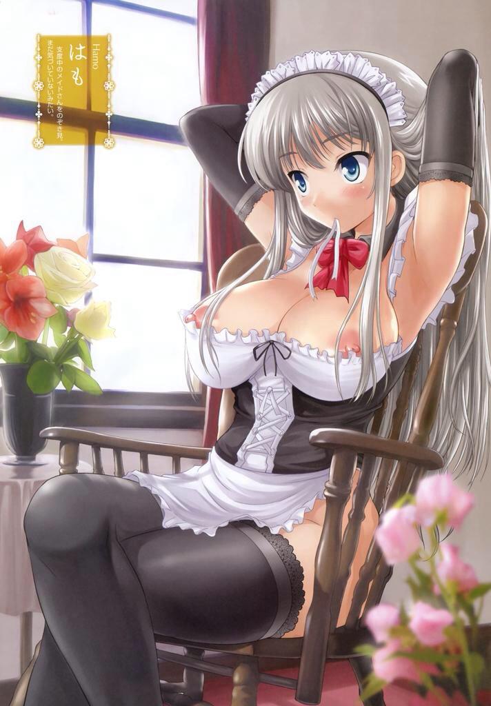 Maid shower big nipples cute