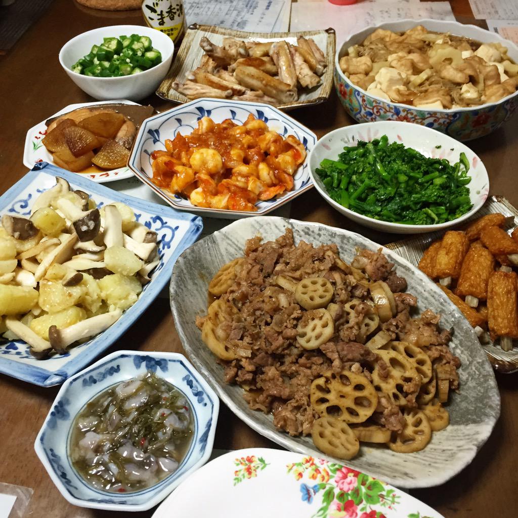 Marie Twitterren 今日も大皿料理 晩御飯 日本食 和食 うち居酒屋 Http T Co Fbns1z0pcr