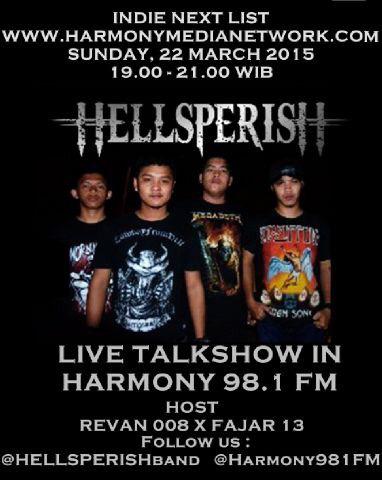 <a href="/IndieHMN/">INDIE NEXT LIST</a>: For Tonight! #INDIENEXTLIST with <a href="/HELLSPERISHband/">HELLSPERISH</a> come listen us! @Harmony981FM