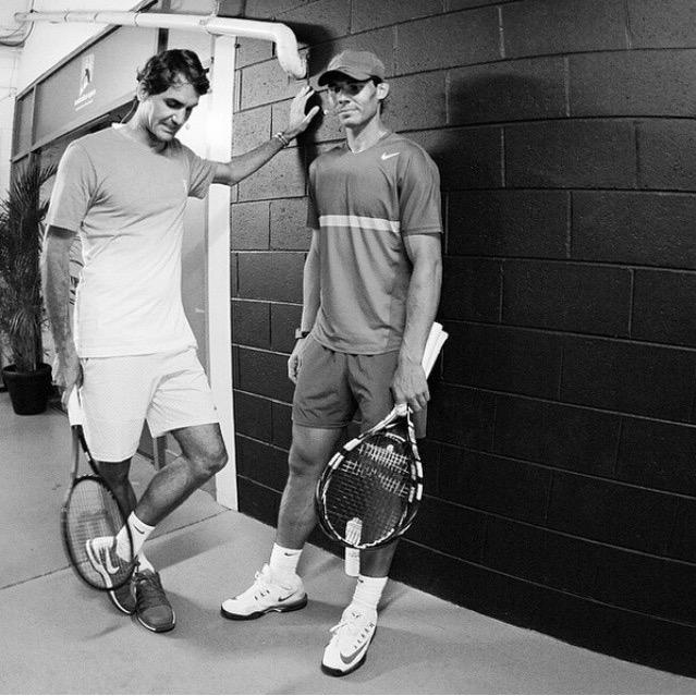 Cop3tin's tweet photo. Aww #Fedal4Ever ❤️ RT @JaneForRafffa: Via @RafaelNadalFC on insta. ❤️ http://t.co/DziZ1BM5fT