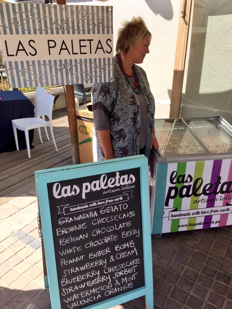 NitidaWine's tweet photo. Just the thing for this gorgeous summer's day... Gourmet lollies from @LasPaletasCT! #Cellarbake http://t.co/88KIKrE5Pq