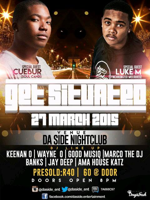 20v20media's tweet photo. Catch @Cuebur | in Randfontein | @daside_ent | 27th March 2015 | Alongside @Luke_M | #GetSituated | http://t.co/iB5Yijw2Ox