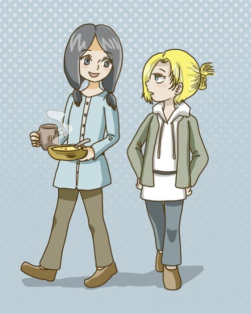 ShingekiGirls's tweet photo. #HappyBirthdayAnnie #Annie #ShingekiNoKyojin #AnnieXMina http://t.co/SeIHVPheD7