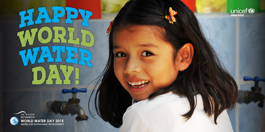 Happy #WorldWaterDay everyone! Join the #WaterIs conversation and advocate for the 748M living without safe water