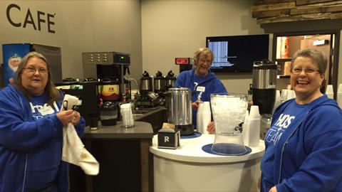 zipcain's tweet image. All smiles this morning at Revolution Church! #CafeTeam