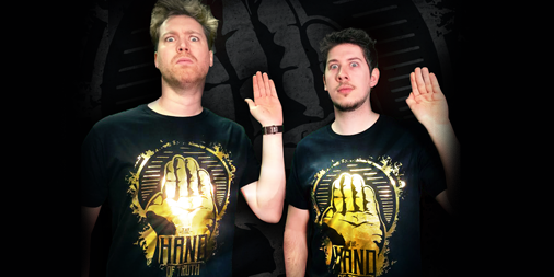 yogscast's tweet photo. Honestly it's not a cult. Do cult members look like this? #HandOfTruth #notacult http://t.co/1FJLrlWbgF