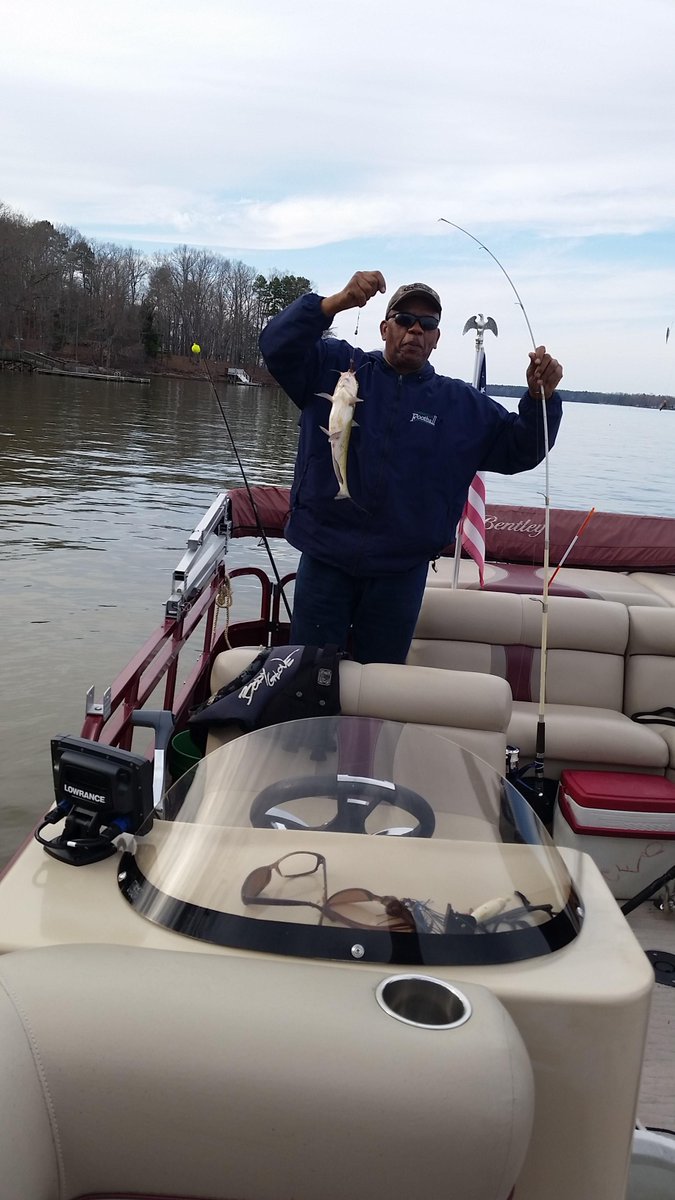 WFMY's tweet photo. How did you spend first full day of Spring. Mr. Anthony spent it on High Rock Lake. Check out his catch! #GotSpring http://t.co/mP4lVY4Vng