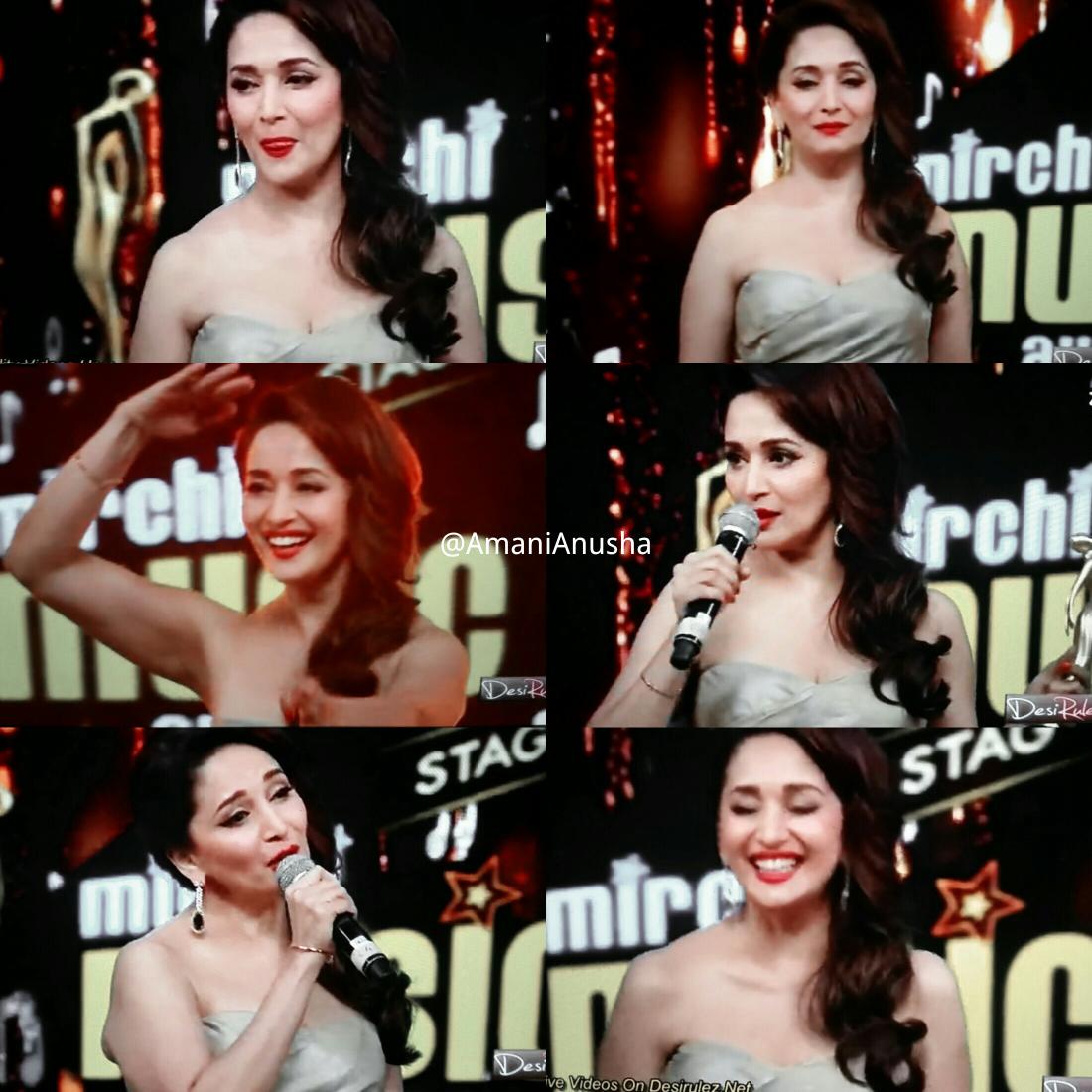 AmaniAnusha's tweet photo. Shots of @MadhuriDixit at the #MMAwards Forever beautiful &amp; humble.😊 http://t.co/GqAxBdEfvt
