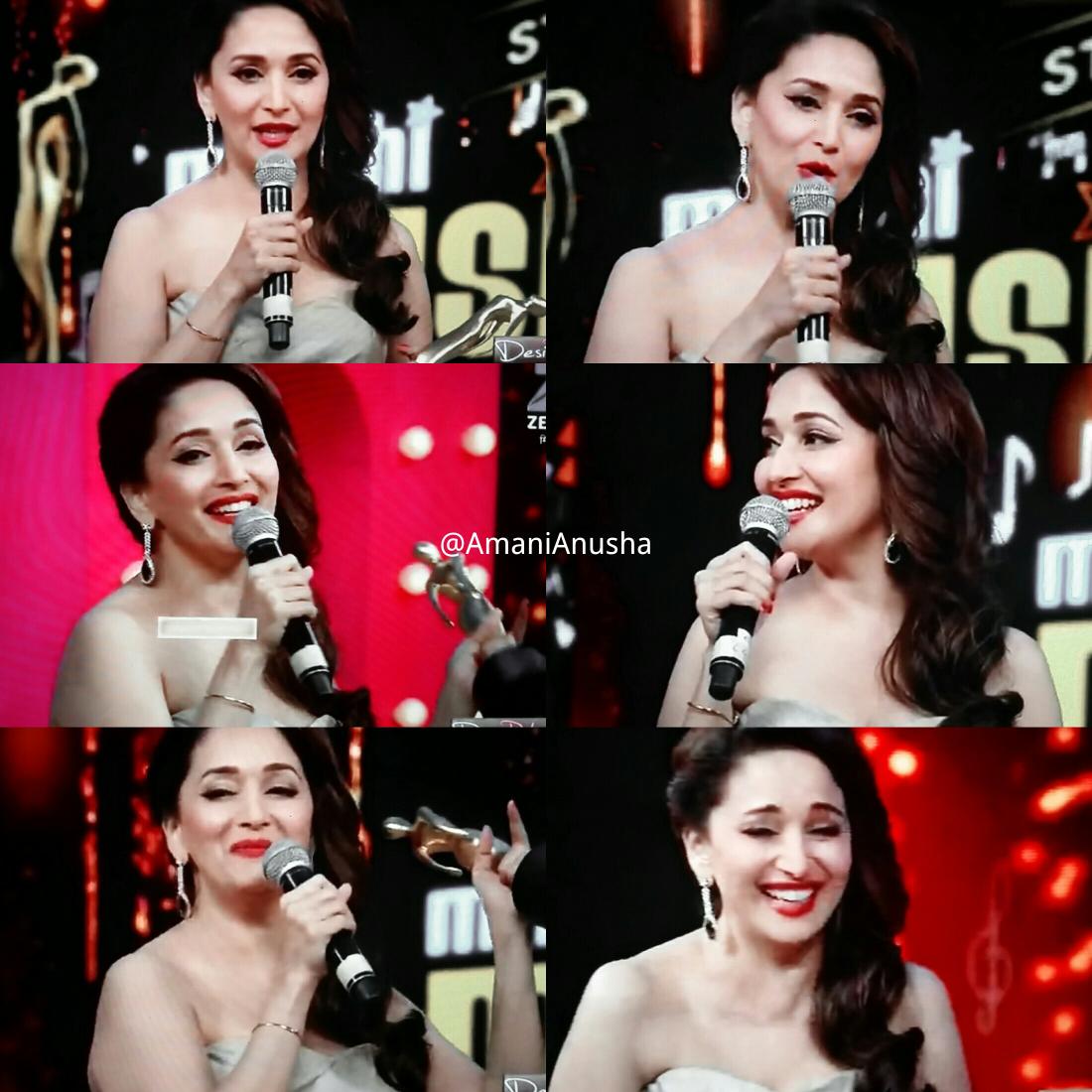 AmaniAnusha's tweet photo. Shots of @MadhuriDixit at the #MMAwards Forever beautiful &amp; humble.😊 http://t.co/GqAxBdEfvt