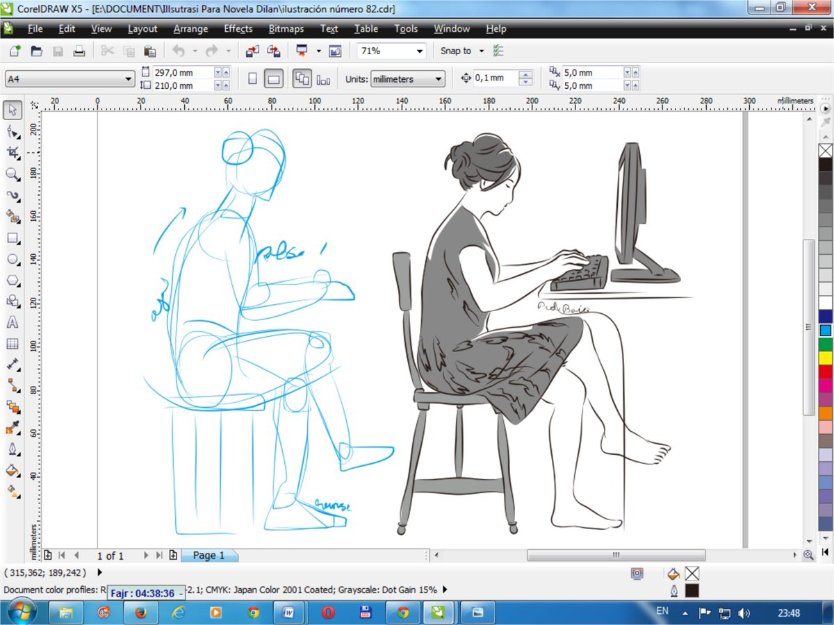 Buat kamu yg nunggu Dilan seri kedua terbit, ini illustrasinya masih sedang dibikin. Mudah-mudahan lancar