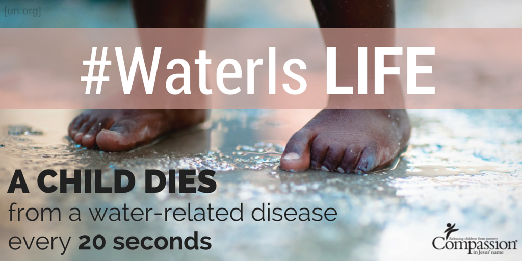 compassion's tweet photo. #WaterIs Life! Give life &amp; health to a child today with a water filter. #WorldWaterDay - http://t.co/BehhbOmH94 http://t.co/0DSZwmMNB9