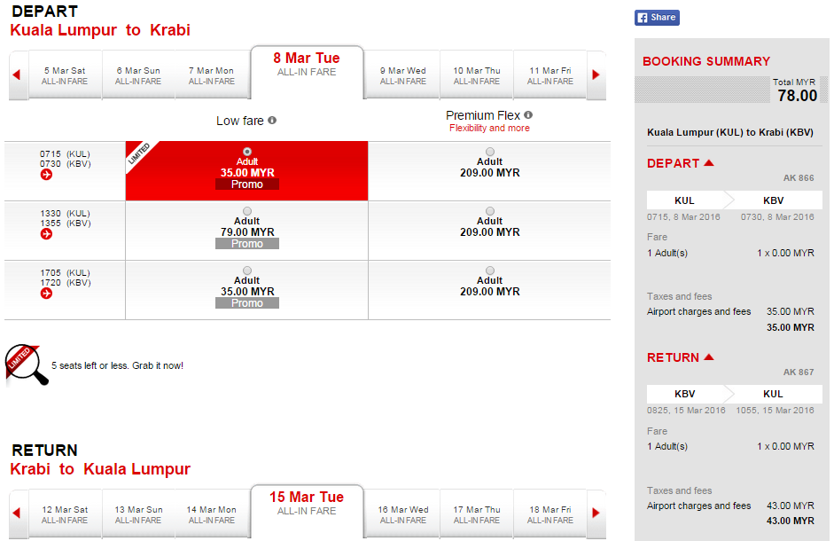 airasia's tweet photo. Leave everything else behind, book now! Kuala Lumpur – Krabi (RETURN) for RM78! http://t.co/dB2AwjtFSf http://t.co/yFnZdLqoZK