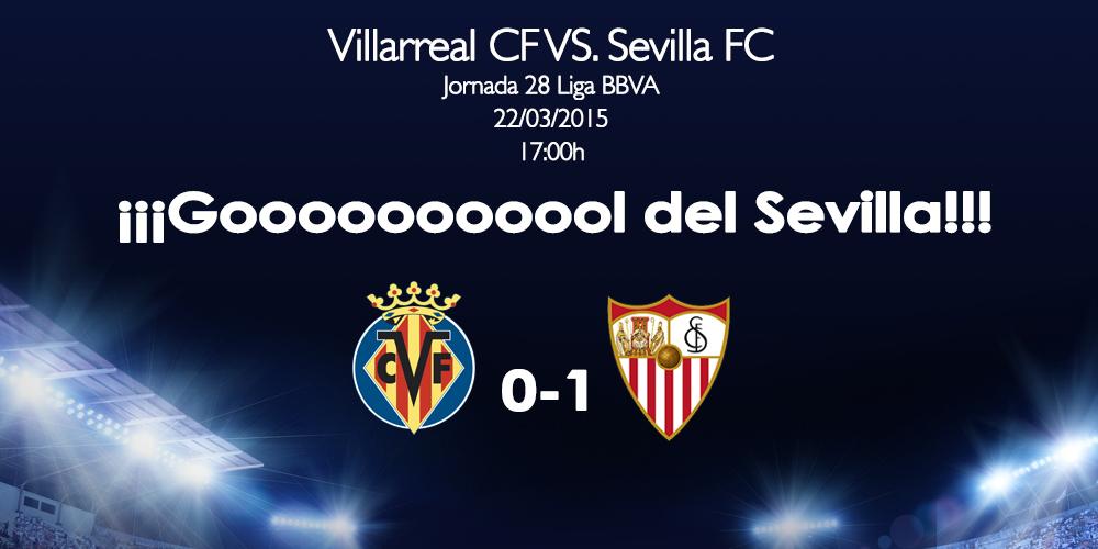 SevillaFC's tweet photo. Gooooooooool del #SevillaFC, gooooool de Coke en el 49 de partido @VillarrealCF 0-1 #SevillaFC #vamosmisevilla http://t.co/LKOf1ZVfCj