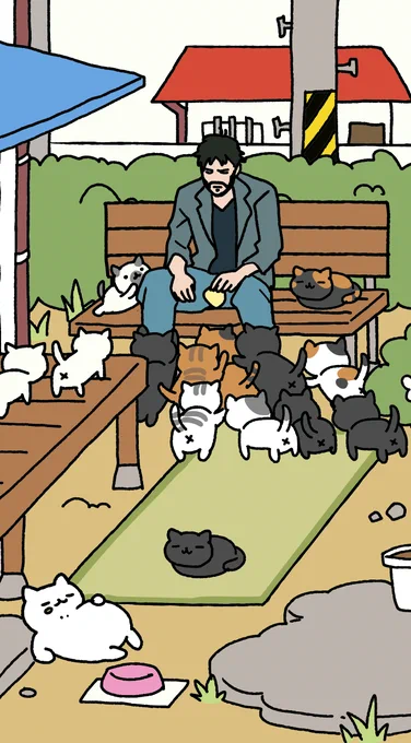 【仕事と関係ない話】キアヌ主演「JOHN WICK」日本公開決定が嬉しい気持ちとねこあつめをやってみたい気持ちを一つの画像にまとめました 