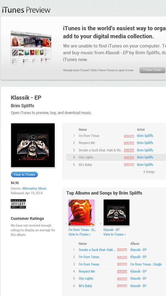 JohnnyWarrenJr's tweet photo. https://t.co/GxtPrKxDou
#BrimSpliffs #iTunes #KLASSIK #EP &amp; SINGLE  "I'M FROM TEXAS" on deck! http://t.co/uT2Sxv7MCI