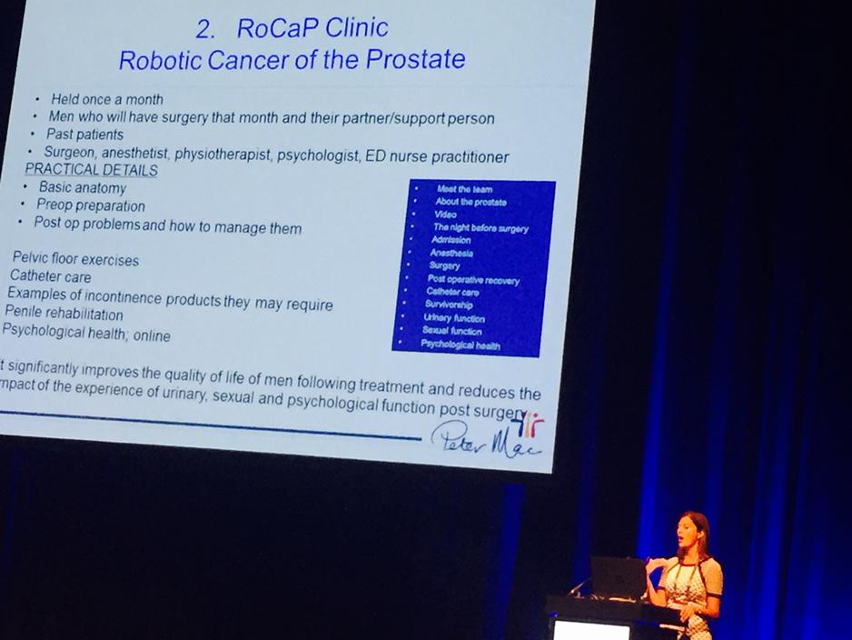 Fantastic talk on the RoCaP clinic by Emma Birch. Nurse led clinics result in 96% of pts feeling well supported.
