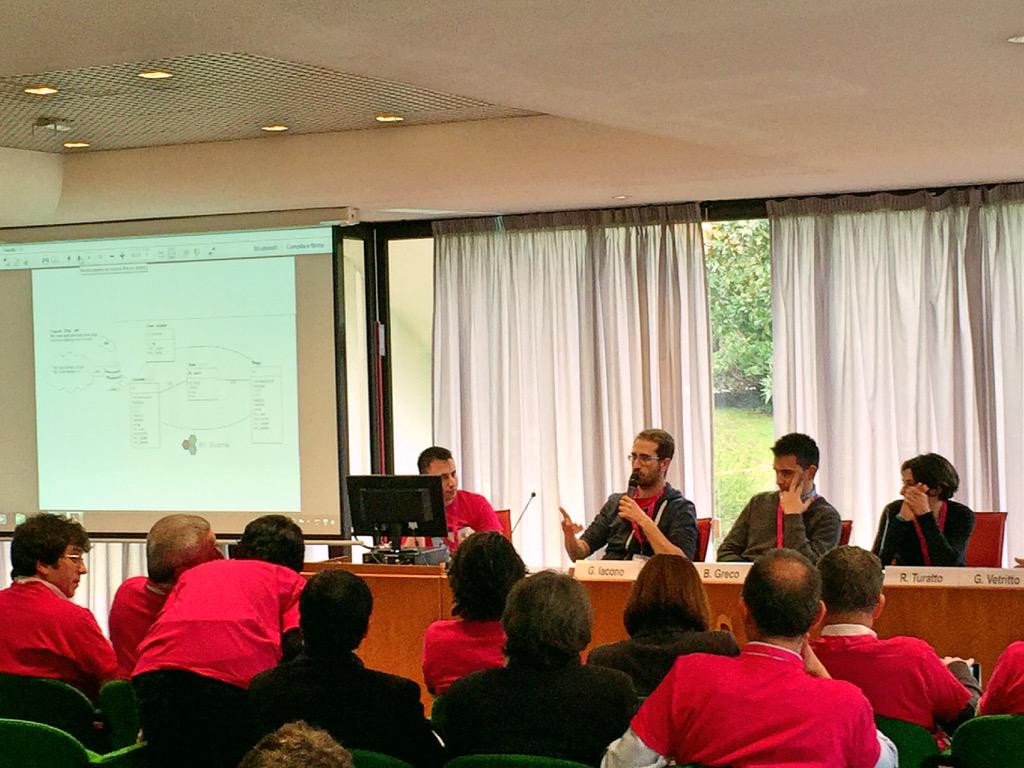 david_carollo's tweet photo. I gruppi hanno iniziato ad esporre i propri progetti...che vinca il migliore! #hack4digitalgov #hackathon #dGov http://t.co/9ePZsgcdzP