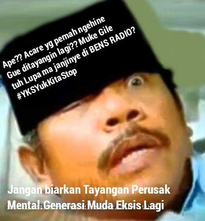 Sebuah janji yg dikhianati. YKS tayang kembali dgn tema Best YKS. <a href="/BensRadio/">bensradio</a> <a href="/biembenjamin/">BIEM T. BENJAMIN</a> <a href="/KojekRapBetawi/">Muhammad Amrullah</a> #StopYKS