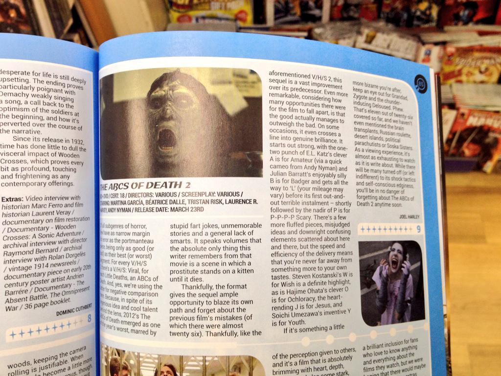 9⃣⭐️ review of #ABCsofDeath2 in <a href="/STARBURST_MAG/">STARBURST MAGAZINE</a>!  Out Monday in the UK from <a href="/MonsterPicsUK/">Monster Pictures</a> 🔤💀2⃣ #FreeSheila