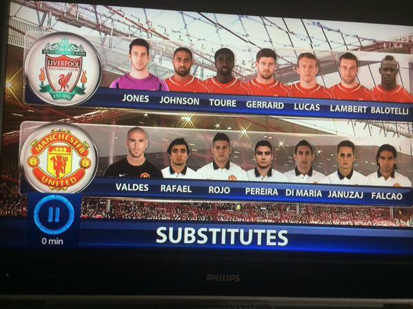 Man United's bench looks like a Mexican drug cartel..