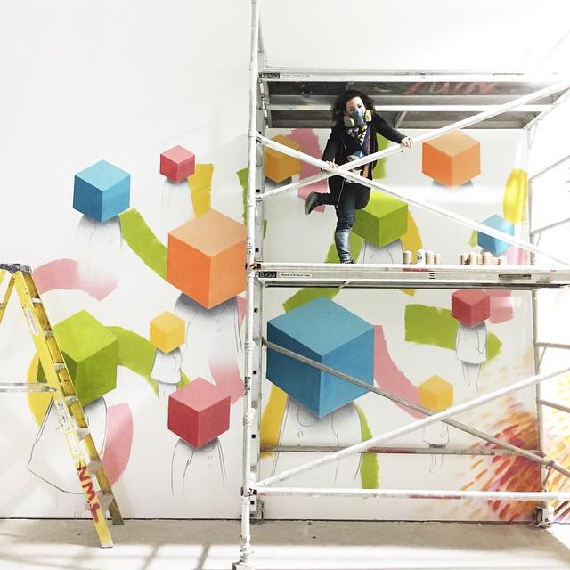 wilman_studio's tweet photo. Almost finished! @boxheadart paints at #ExFed for #manorism curated by #pablofiasco #mural… http://t.co/VGBRjLwOxw http://t.co/n3TR1BGGVk