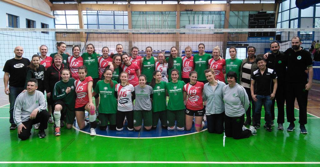 PoloniaLadiesVC's tweet photo. Played @Panathinaikos professional womens volleyball team lost but held our own #thesegirlscan #Poloniarules http://t.co/EOm7Vnt8at