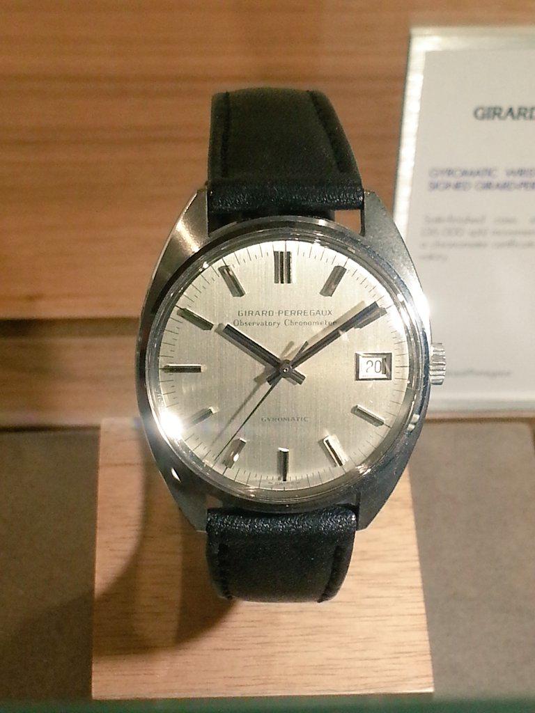 Iconic_Watches's tweet photo. The original #vintage @GirardPerregaux #Giromatic displayed at #Baselworld2015 http://t.co/ItRQkYUz6t