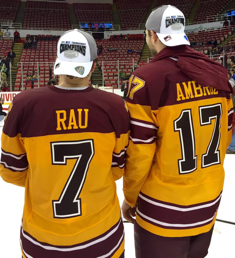 GopherHockey's tweet photo. Pride: Pleasure or satisfaction taken in an achievement 
#PrideOnIce http://t.co/R8c3ve4nC3