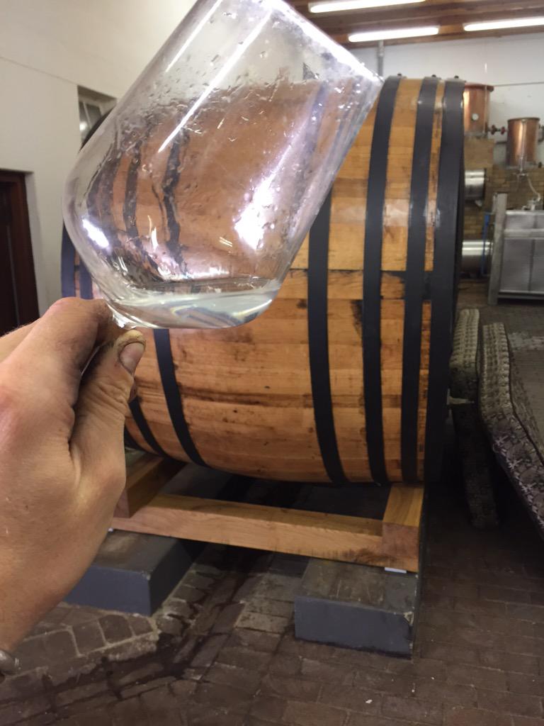GuyMunton's tweet photo. Brandy distillation 2015. @ElsenburgWine #lovebrandy http://t.co/ILrsI5rJT2
