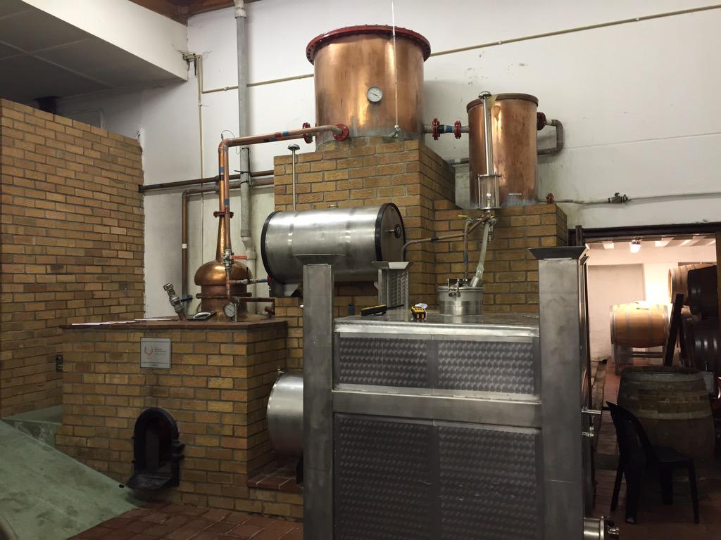 GuyMunton's tweet photo. Brandy distillation 2015. @ElsenburgWine #lovebrandy http://t.co/ILrsI5rJT2