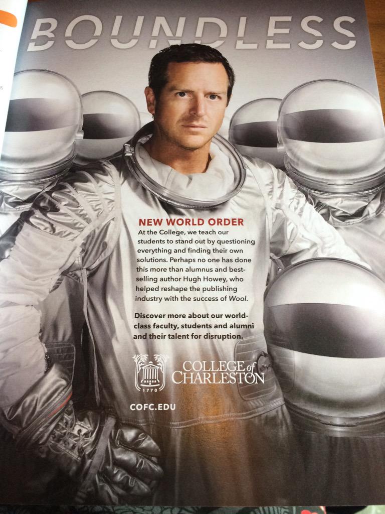 thecreativepenn's tweet photo. Nice suit @hughhowey :) #pubsense15 http://t.co/7kySXeaSqx