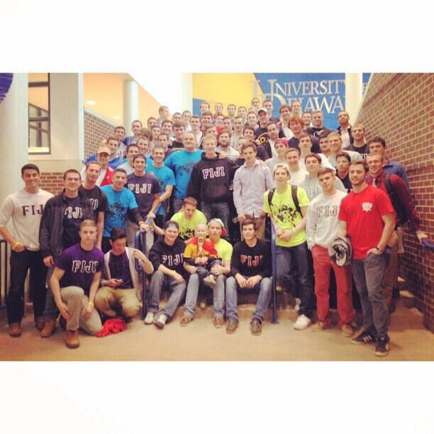 PhiGam_UD's tweet photo. We dance for Colin today! @UDance #FTK #UDance2015 http://t.co/uCcSHsqy9P