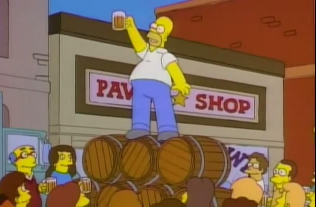 "¡Por el alcohol! causa y a la vez solución de todos los problemas de la vida."