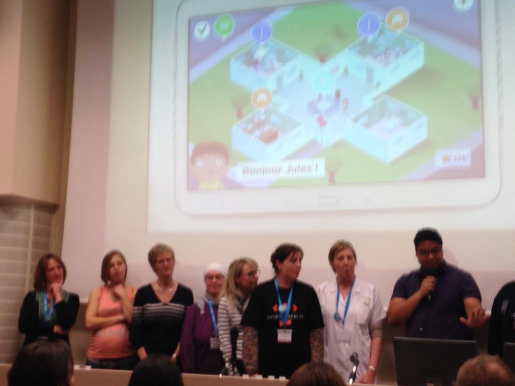 AquitHealth's tweet photo. Un grand bravo à #MonHopital ! On voit que certains dans l'équipe vont bientôt avoir besoin de @BB_Sante ;) #hhcamp http://t.co/QIzLLikNPI