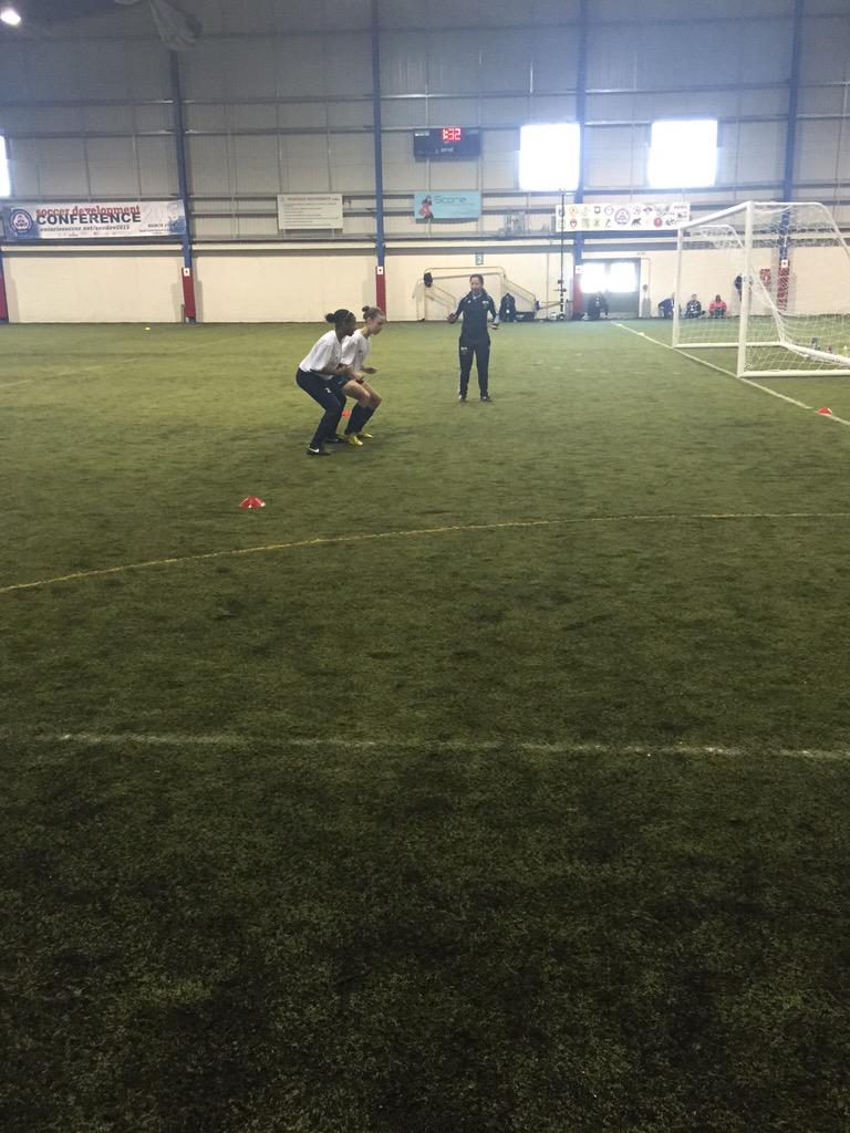 FIFA11ON's tweet photo. Vanessa Martinez-Lagunas using #FIFA11+ in her session today! #SocDev15 @OSA_Tweeter http://t.co/ul1eh5kX25
