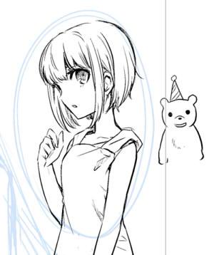 原稿に突如現れる落書き 