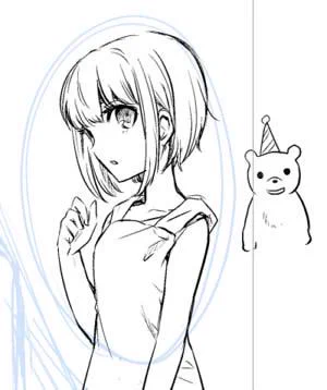 原稿に突如現れる落書き 