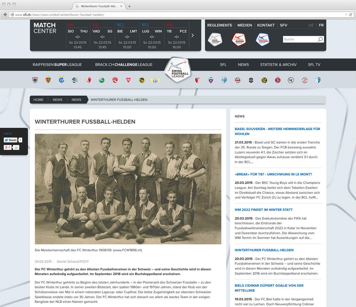 FC Winti Klubarchiv tweet media